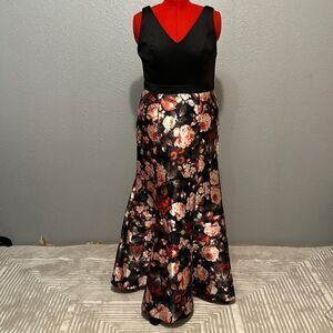 Ignite New York womens evening floral dress size 14